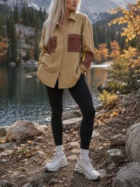 Lululemon Grid Fleece Hiking Overshirt Prosecco Pink Clay NWOT Rare 2022 Size 8